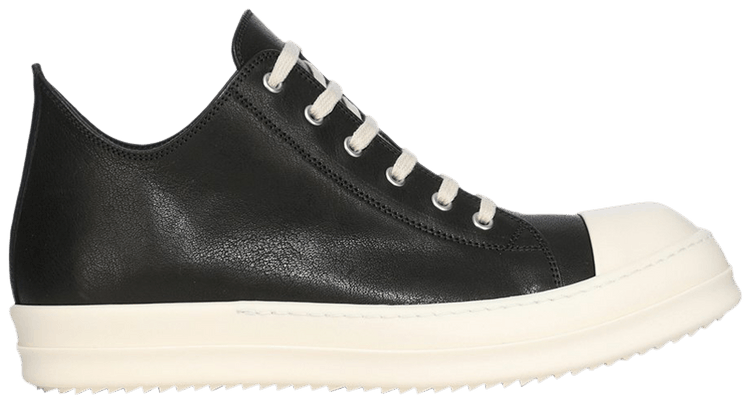 RICK OWENS | HOLLYWOOD SNEAKERS BLACK/MILK (LGY) スニーカー Buy Rick Owens Hollywood Low 'Black Milk' - RU01E5891 LGY