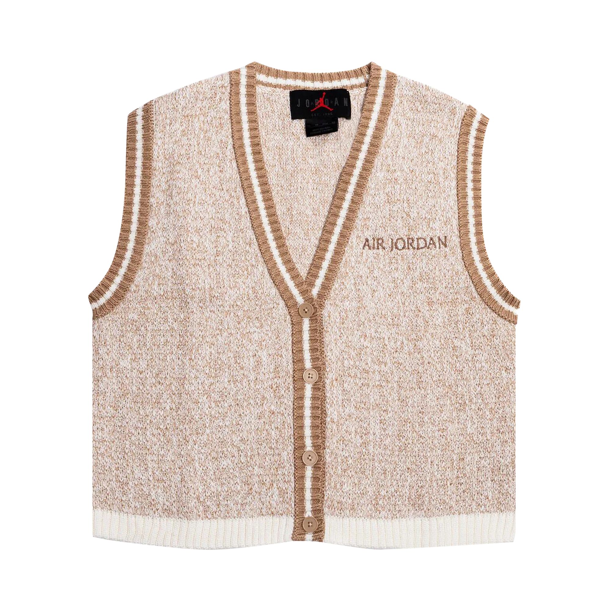 Pre-owned Air Jordan Knit Vest 'sail' | White | Women's Size M