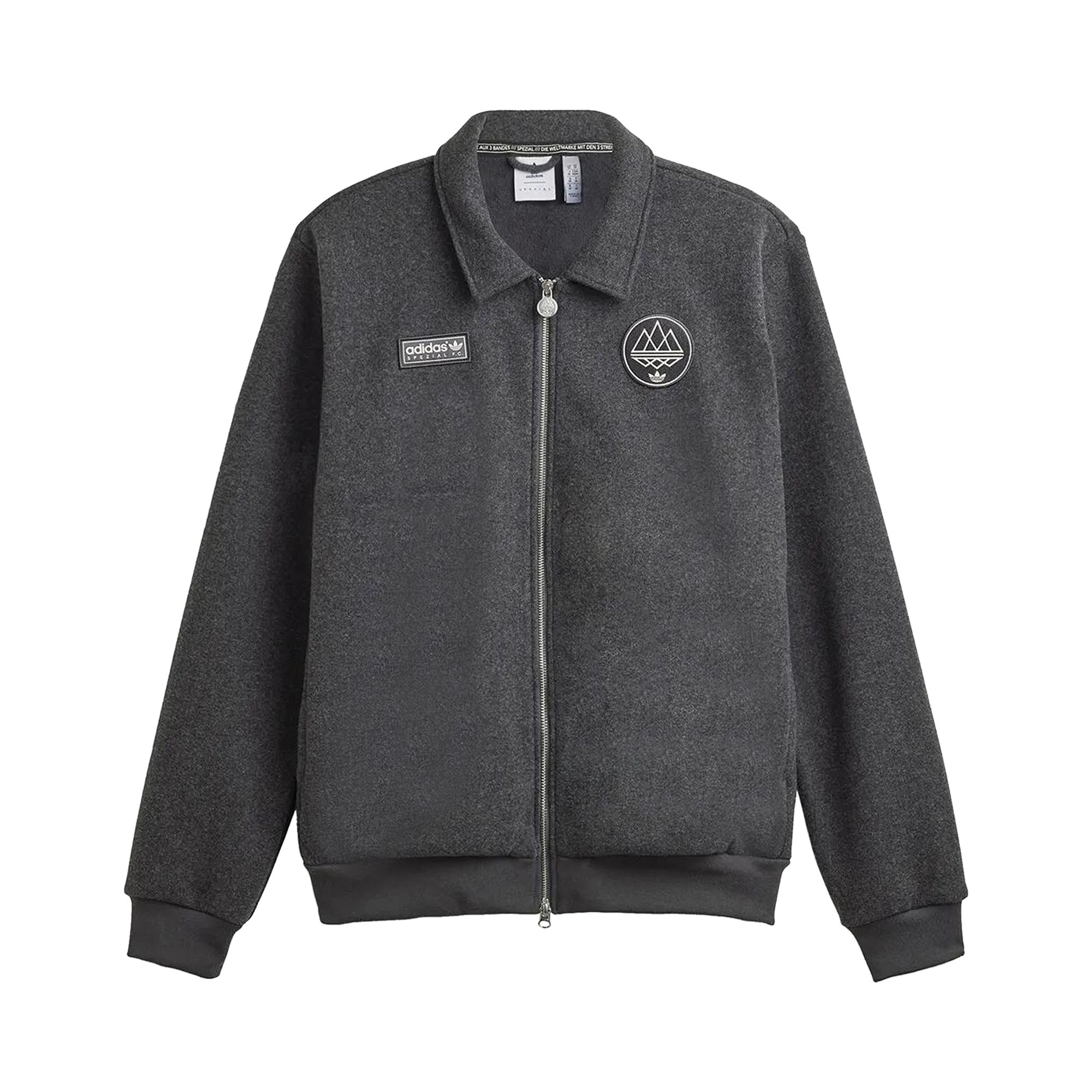 Pre-owned Adidas Originals Adidas Spezial Fc Track Top 'dove Grey Heather' | Men's Size S In Gray