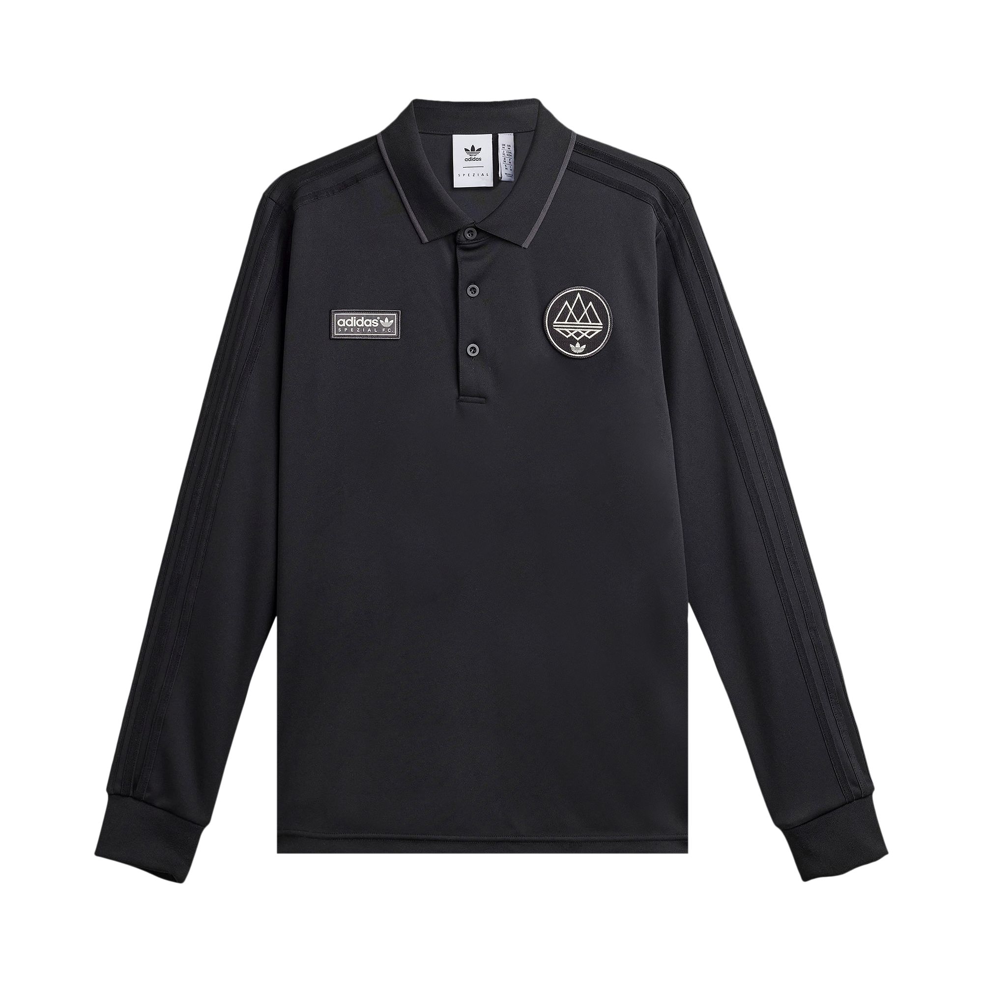 Pre-owned Adidas Originals Adidas Spezial Fc Long-sleeve Polo 'utility Black' | Grey | Men's Size S
