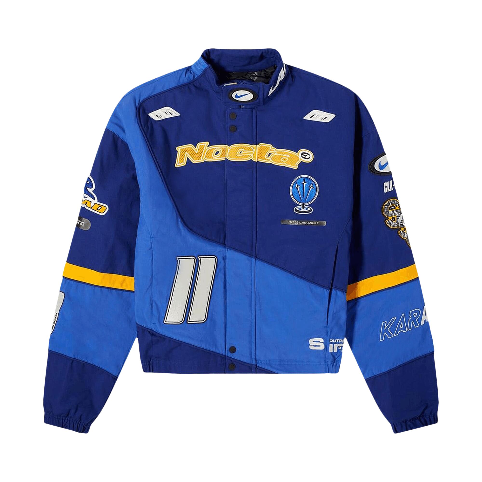 Pre-owned Nike X Nocta L'art Racing Jacket (asia Sizing) 'deep Royal Blue/racer Blue/phantom' | Men's Size L