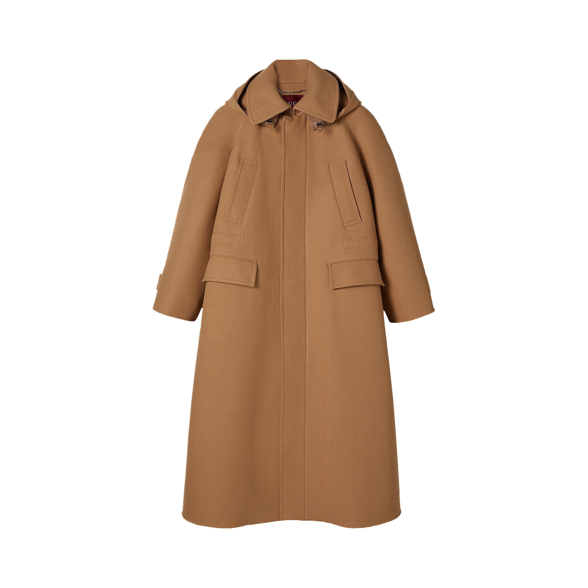 Pre-owned Gucci Wool Cashmere Coat 'beige/camel' | Tan | Women's Size 40