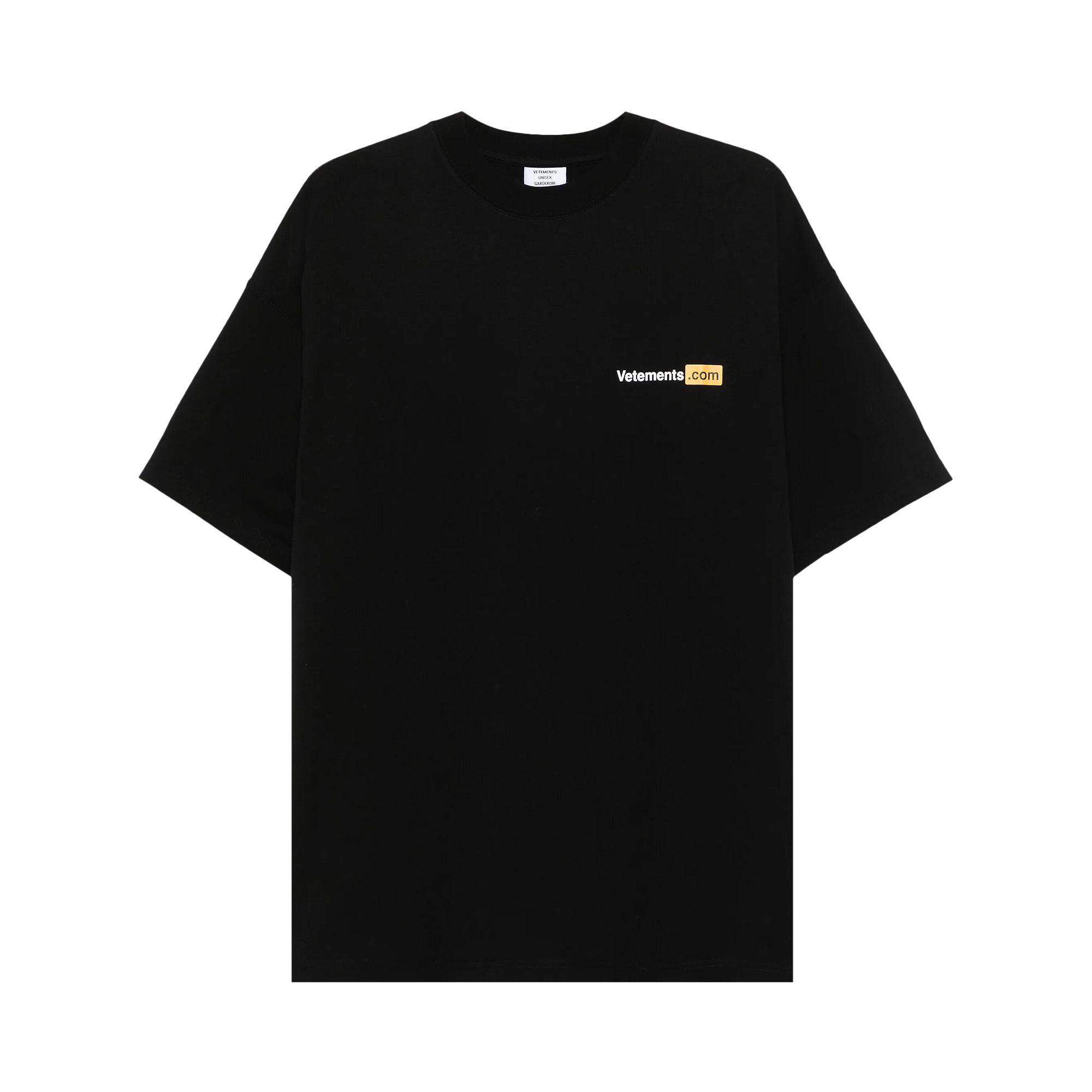 Pre-owned Vetements Logo Print T-shirt 'black' | Men's Size Xl