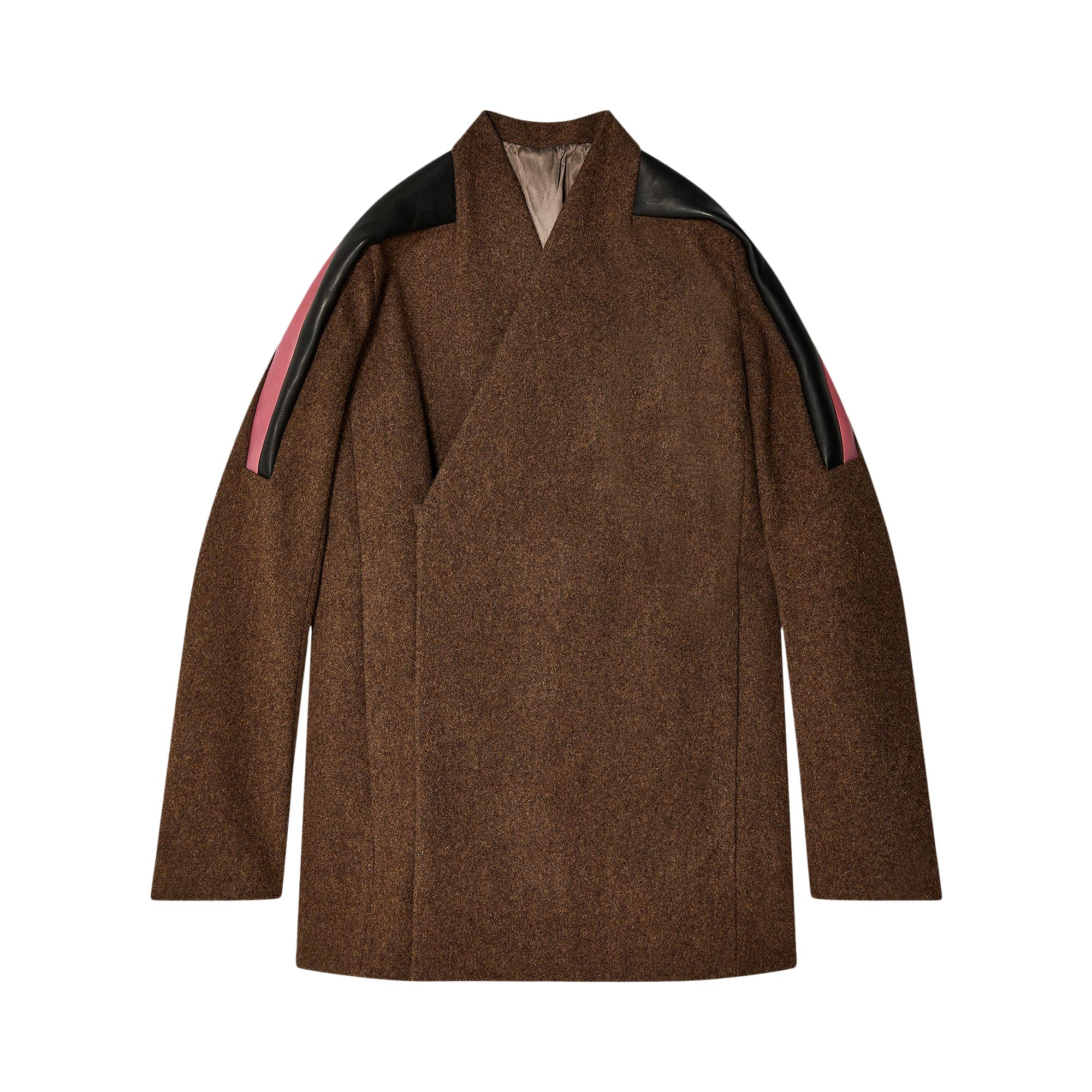 Pre-owned Rick Owens Officer Jacket 'brown/black/thulian' | Women's Size 40