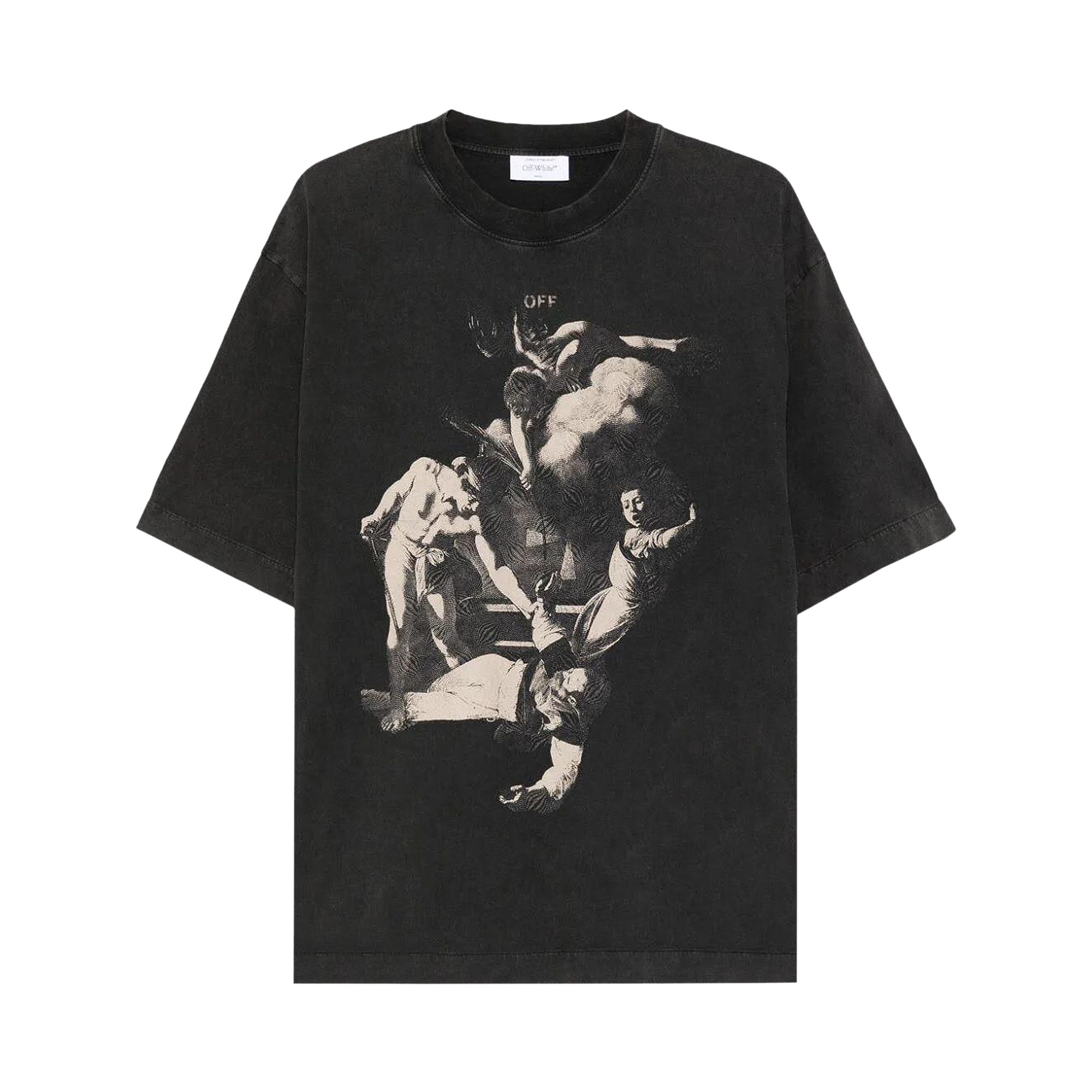 Pre-owned Off-white Martyrdom Slim Short-sleeve Tee 'vintage Black' | Men's Size Xxl