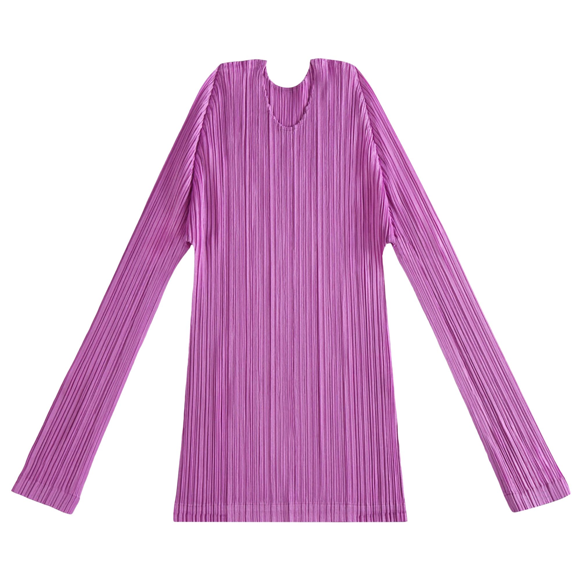 Pre-owned Issey Miyake Pleats Please January Shirt 'purple' | Women's Size 3