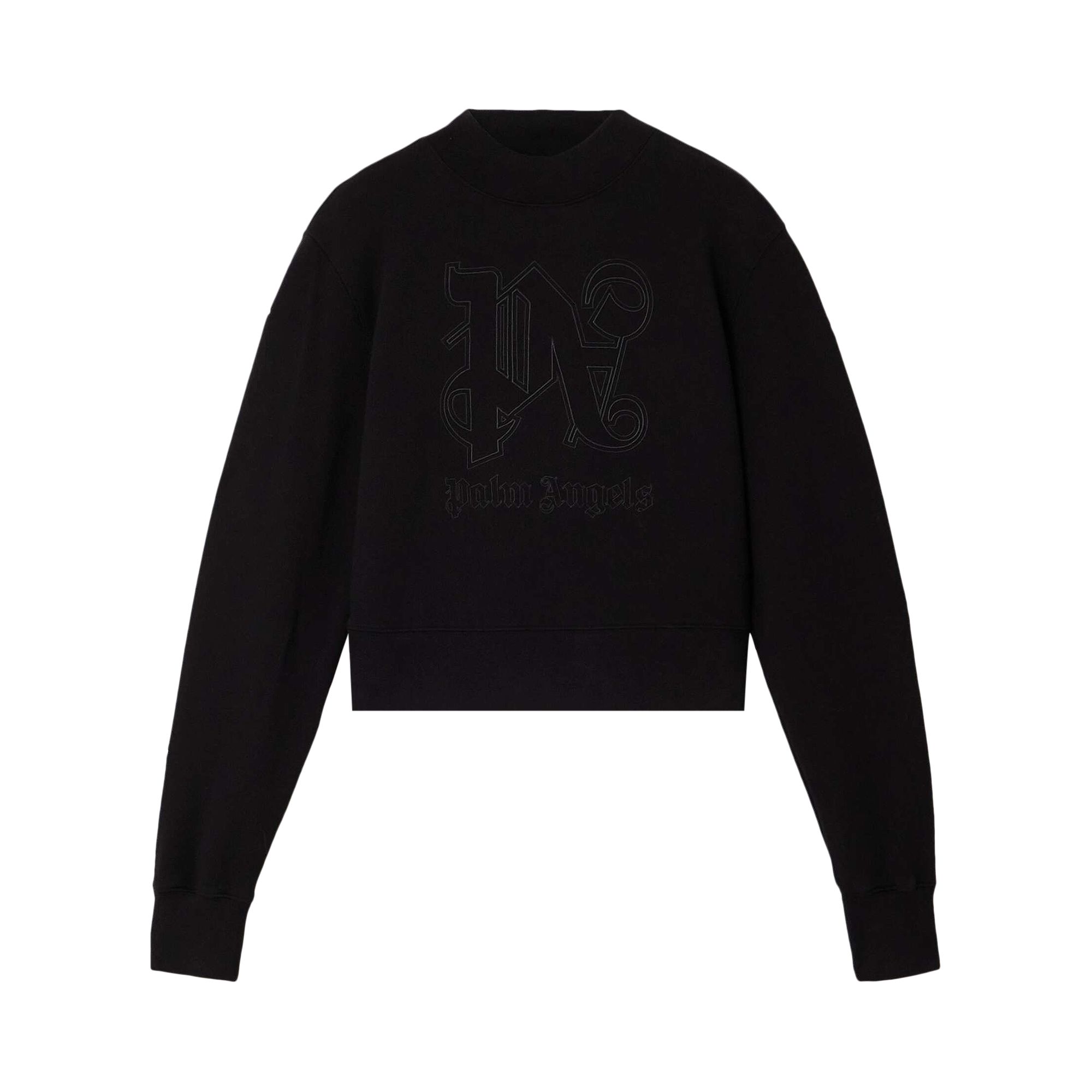Pre-owned Palm Angels Monogram Statement Sweatshirt 'black' | Women's Size M