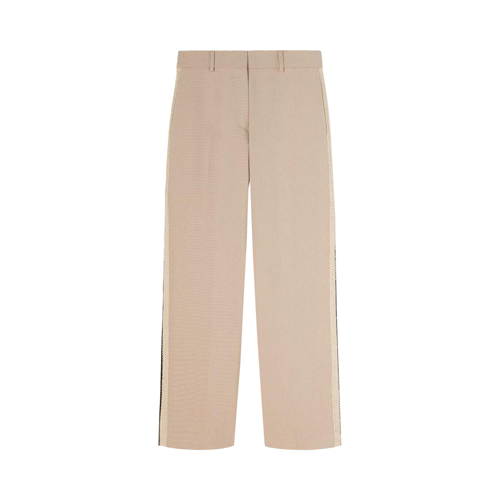 Pre-owned Palm Angels Tab Knit Suit Pants 'beige' | Tan | Women's Size 46 In Brown