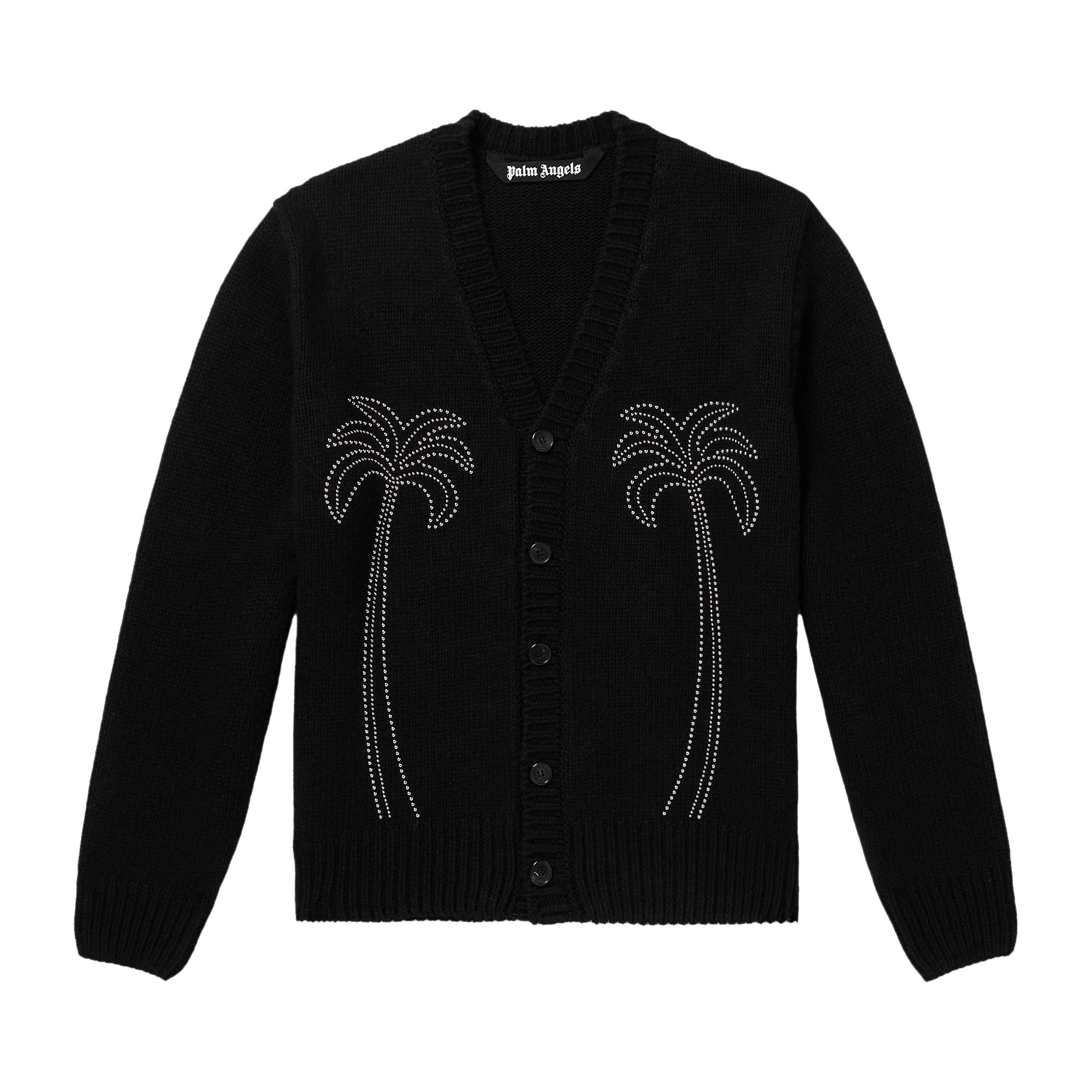 Pre-owned Palm Angels Milano Stud Cardigan 'black' | Men's Size M