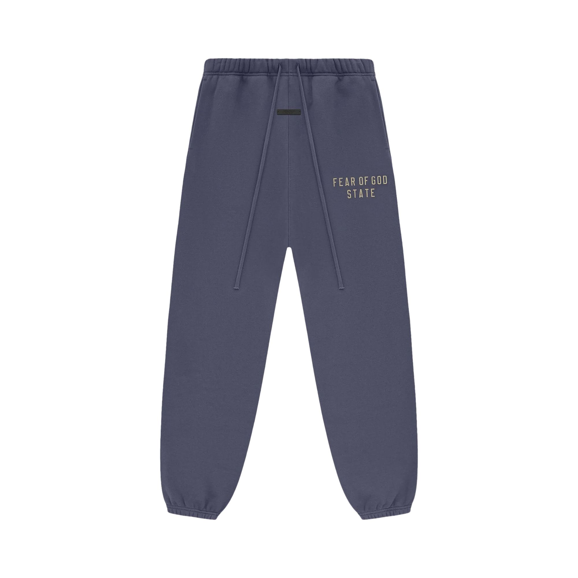 Pre-owned Essentials Fear Of God Heavy Fleece Sweatpant 'marine Blue' | Men's Size M