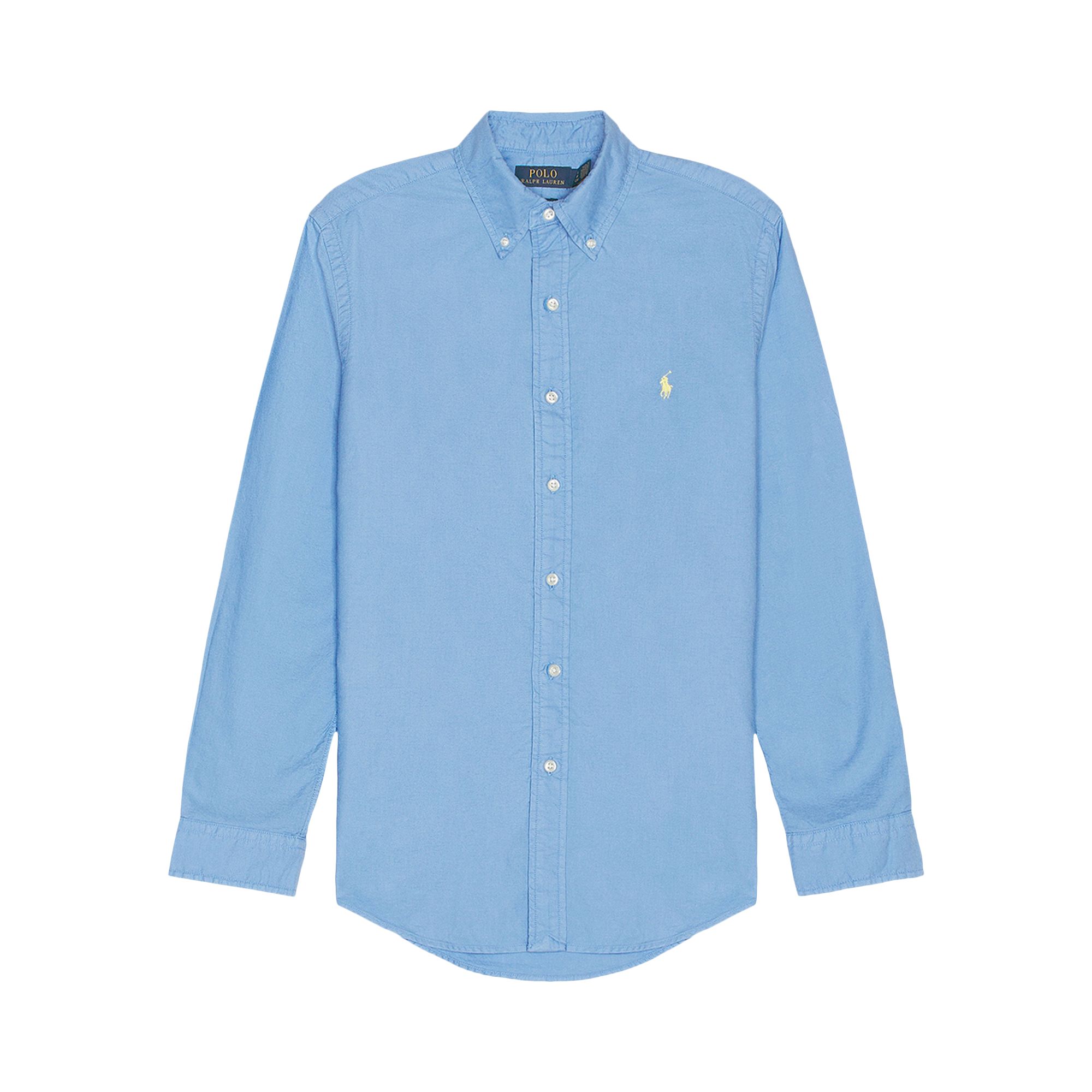 Pre-owned Polo Ralph Lauren Long-sleeve Oxford Shirt 'harbor Island Blue' | Men's Size S