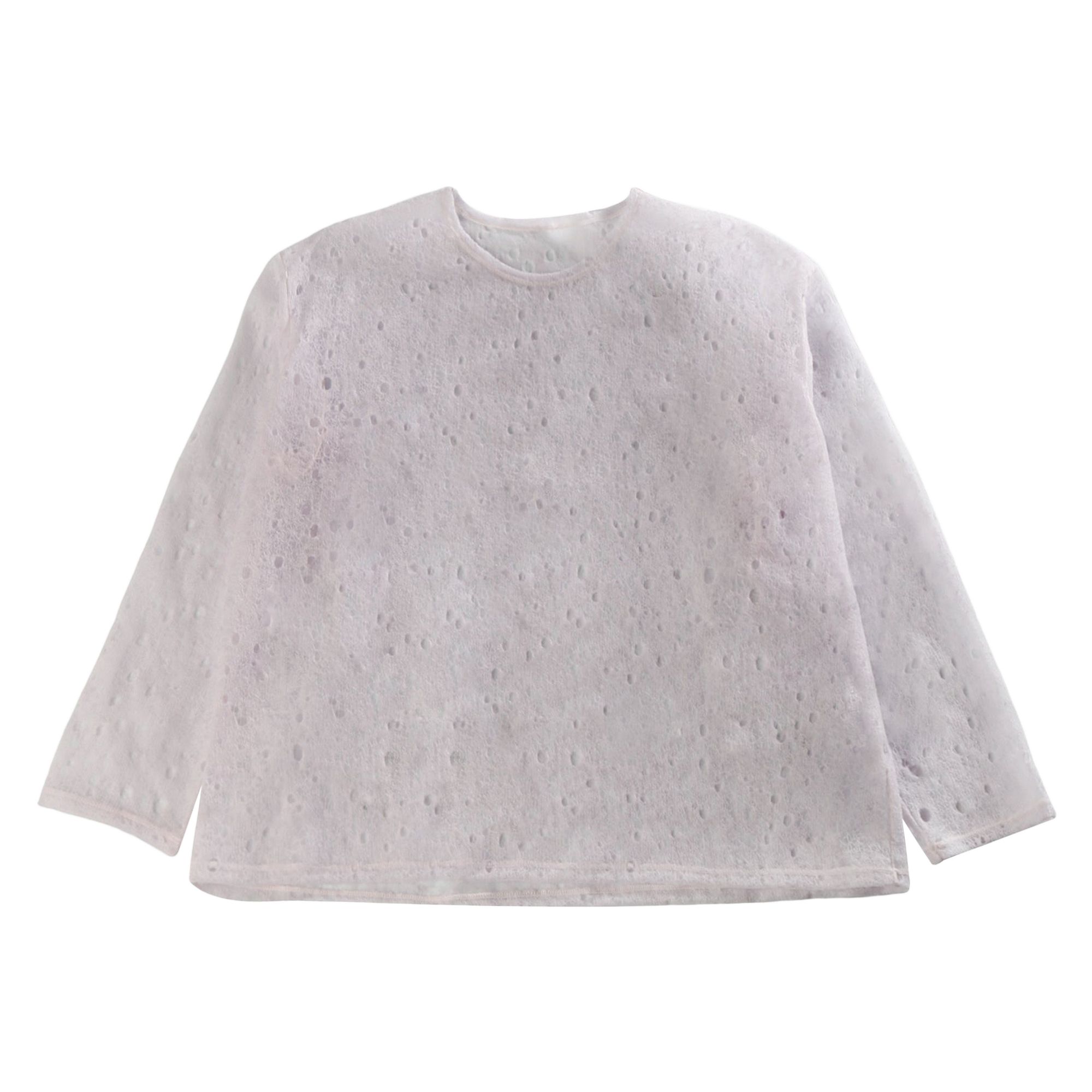 Pre-owned Issey Miyake Rakusui Shirt 'light Wisteria Purple' | Pink | Women's Size 2