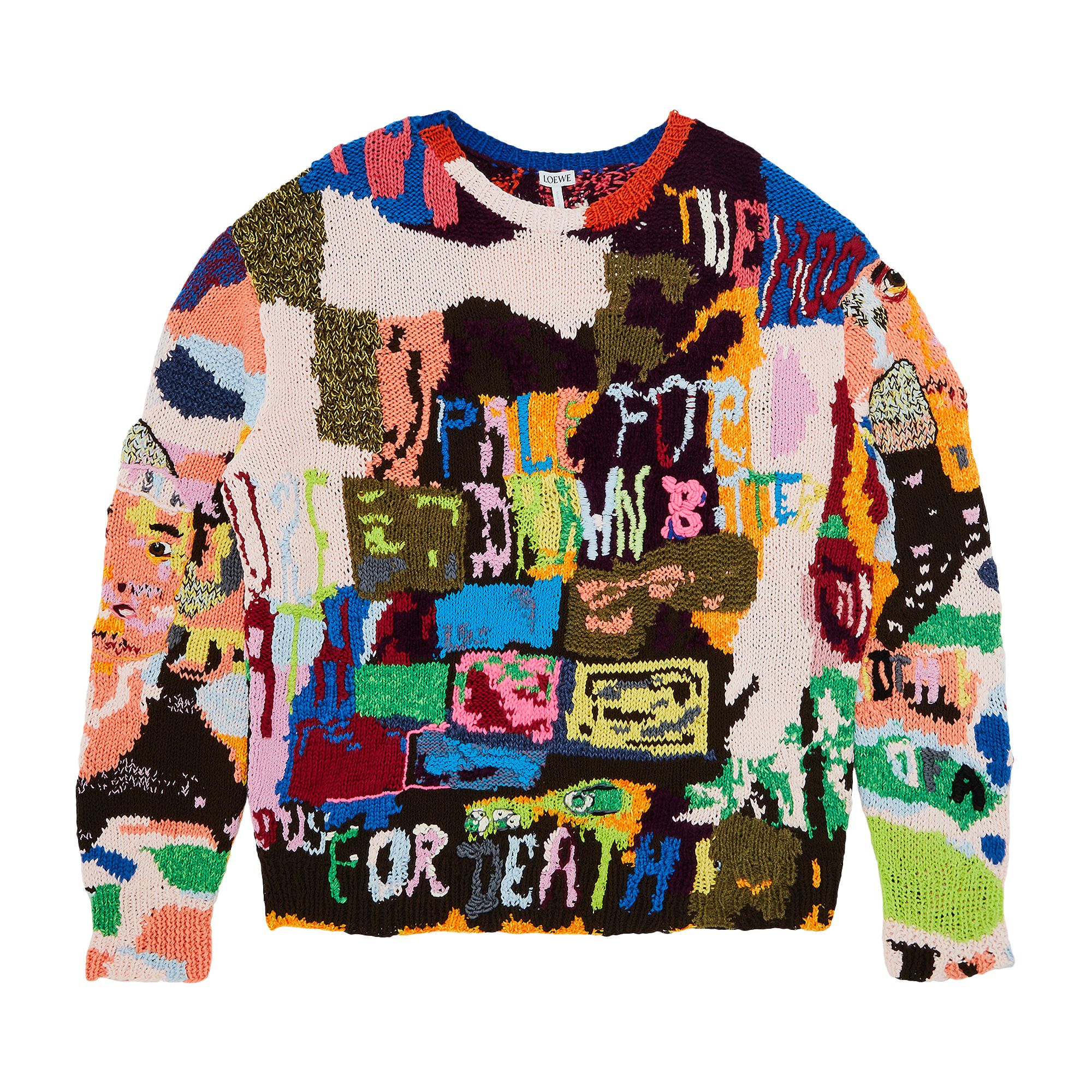 Pre-owned Loewe Wool Sweater 'multicolor' | Multi-color | Men's Size L