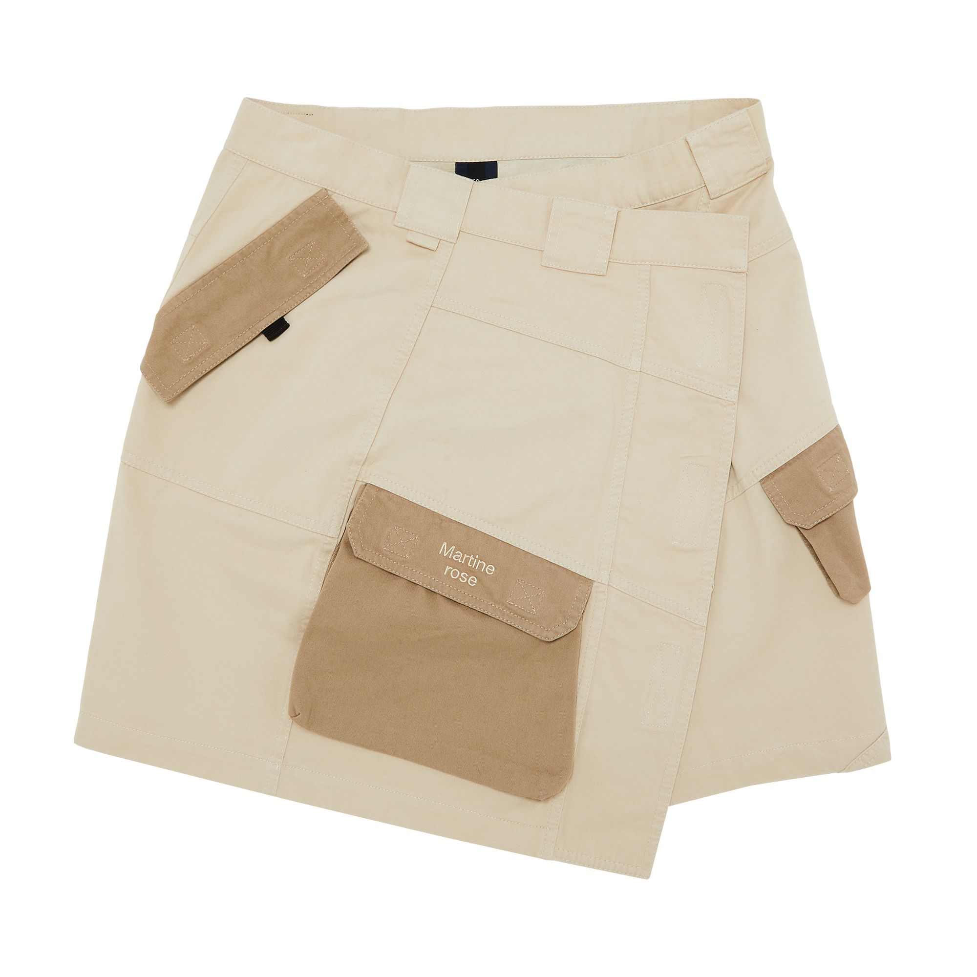 Pre-owned Martine Rose Wrap Cargo Skirt 'beige' | Tan | Men's Size Xl In Brown