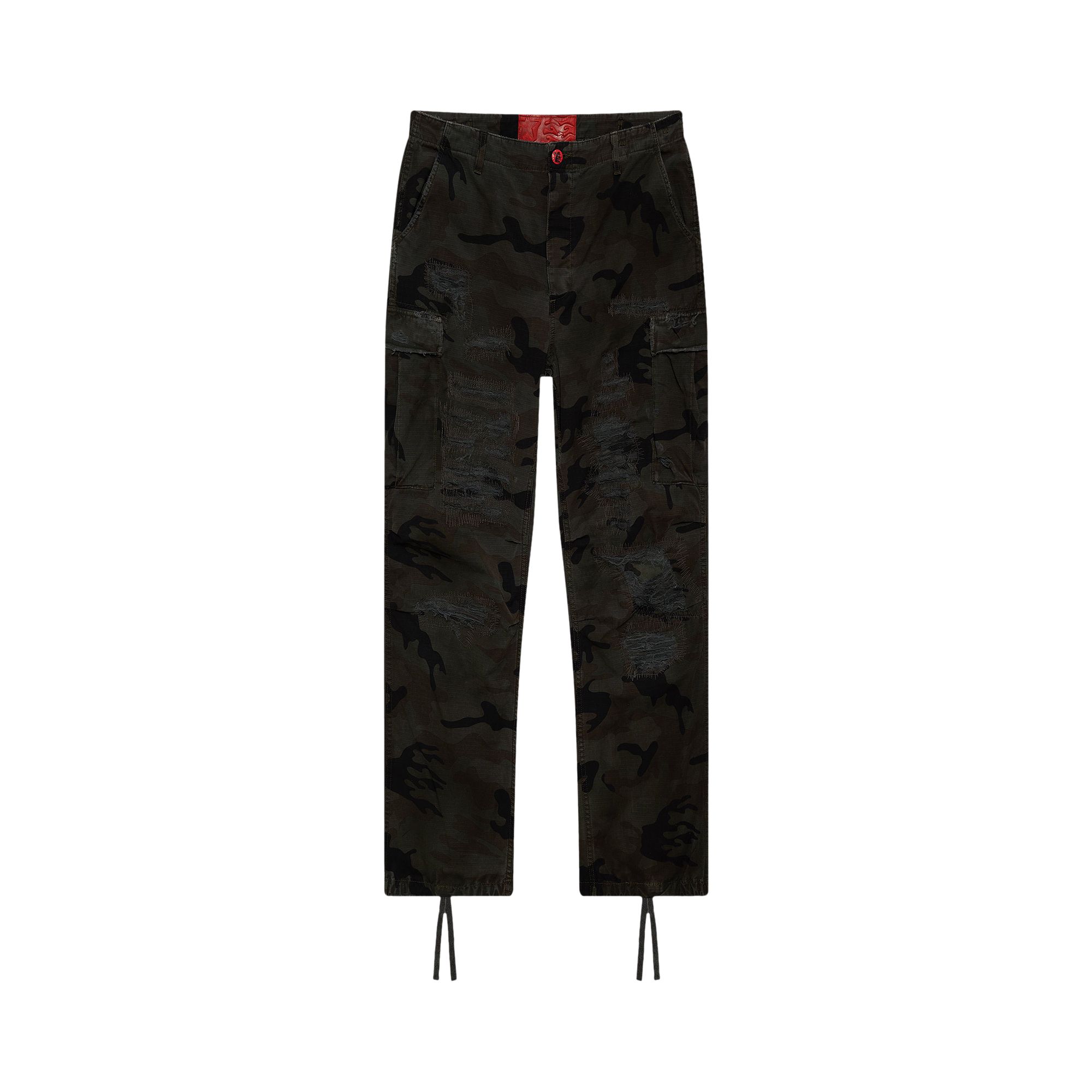 Pre-owned Hellstar Distressed Cargo Pants 'black' | Men's Size L