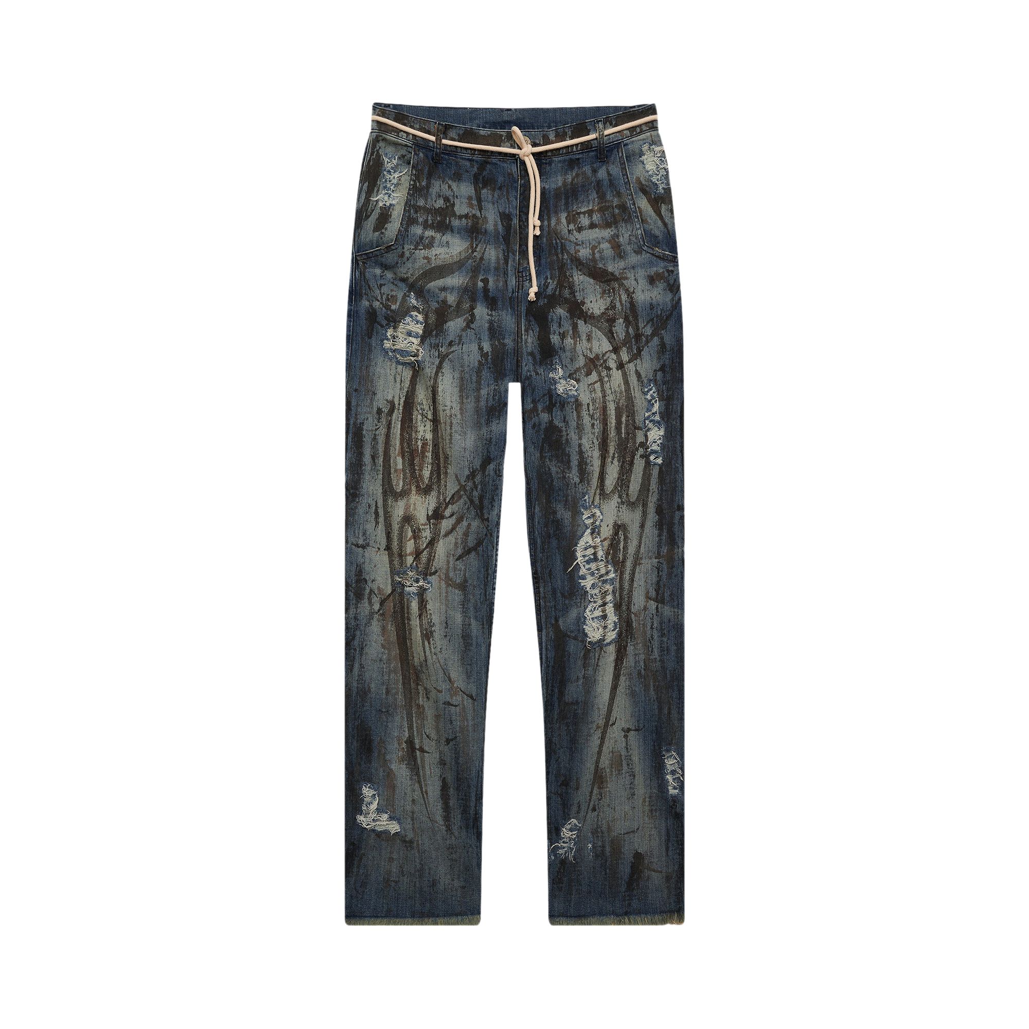Pre-owned Hellstar Denim Jeans 'blue' | Men's Size M