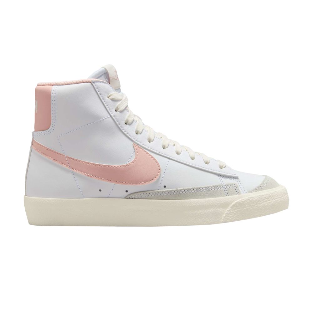 Pre-owned Nike Blazer Mid '77 Gs 'white Echo Pink' | Kid's Size 3.5