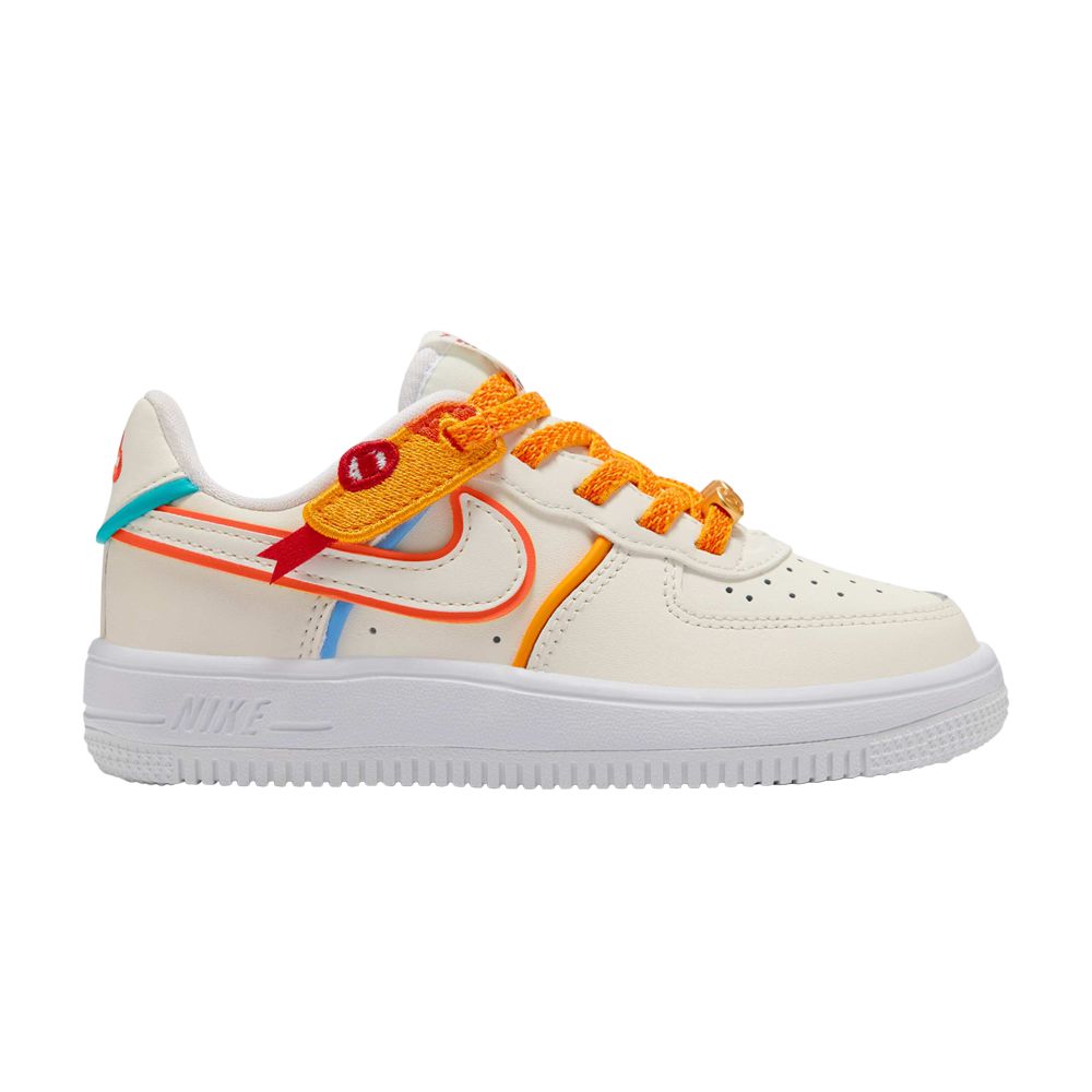 Nike Force 1 Low LV8 EasyOn PS 'Year of the Snake' | Cream | Kid's Size 11.5 - HV6004-111