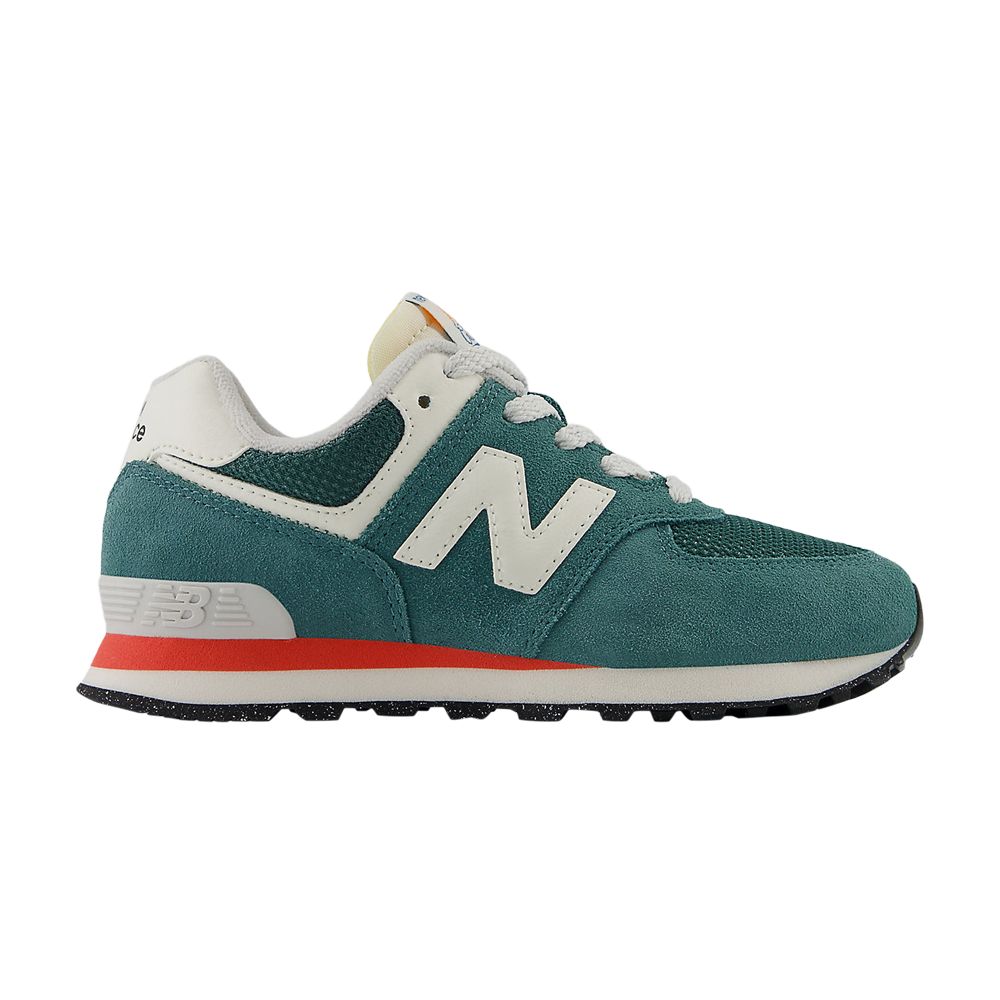 New Balance 574 Little Kid 'New Spruce Blast Red' | Green | Kid's Size 13 - PC574VPG