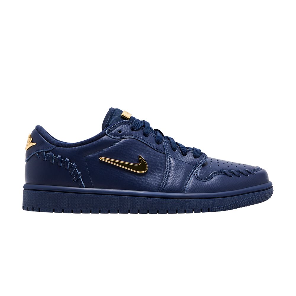 Pre-owned Air Jordan Wmns 1 Low Method Of Make 'midnight Navy' In Blue