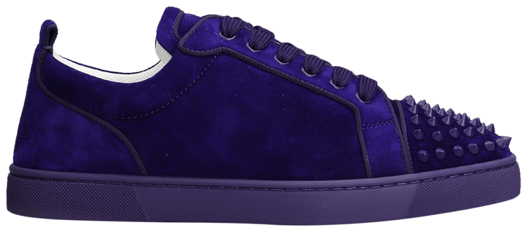 Christian Louboutin Louis Flat Calf Spikes Jacaranda