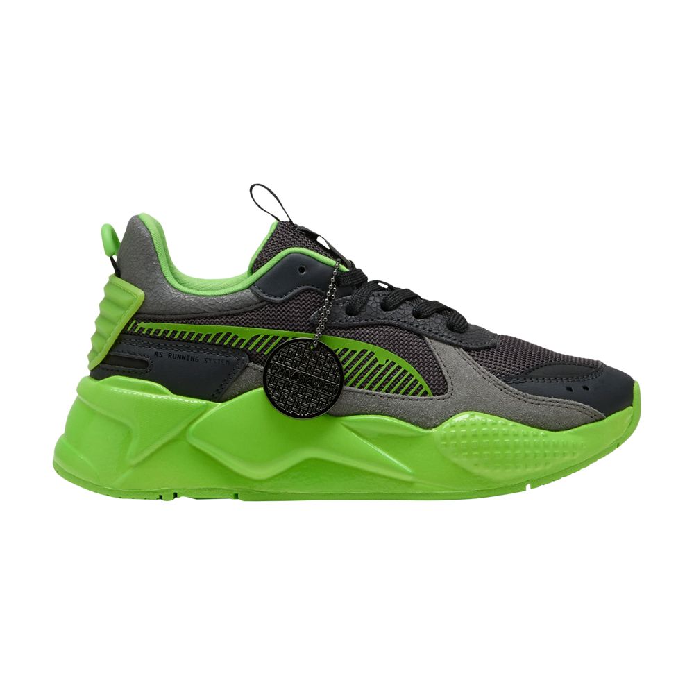 Pre-owned Puma Teenage Mutant Ninja Turtles X Rs-x Big Kid 'city Sewer' | Green | Kid's Size 6.5