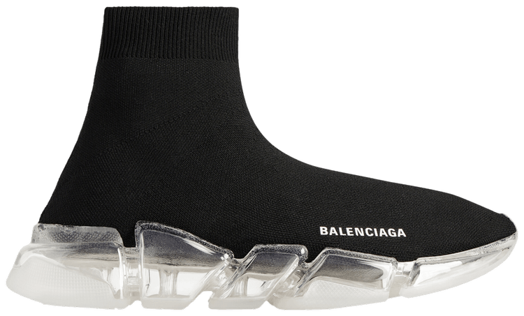 Balenciaga Speed 20 Sneaker Clear Sole   Black
