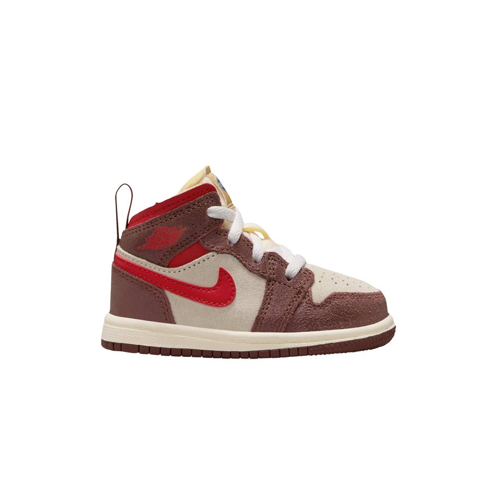 Pre-owned Air Jordan 1 Mid Se Td 'breakfast' | Brown | Infant Size 2