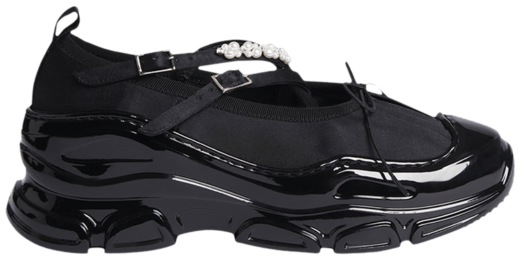 Simone Rocha Wmns Criss Cross Tracker Ballerina Black Pearl