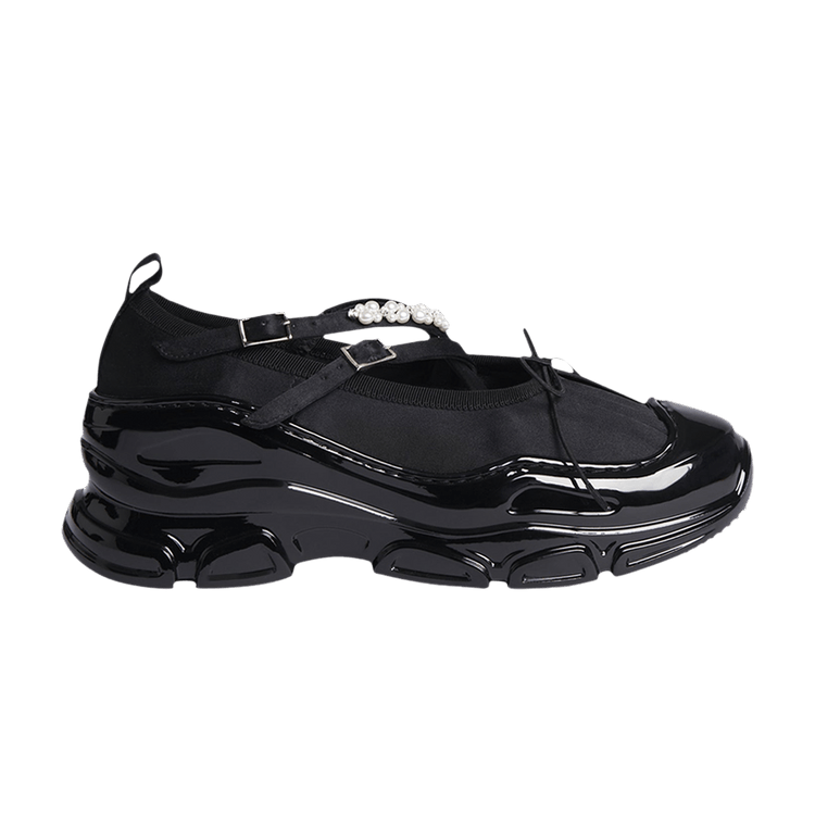 Buy Simone Rocha Wmns Criss Cross Tracker Ballerina 'Black Pearl ...
