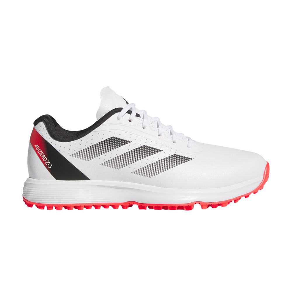 Pre-owned Adidas Originals Adidas Adizero Zg Spikeless Golf K 'white Lucid Red' | Kid's Size 2