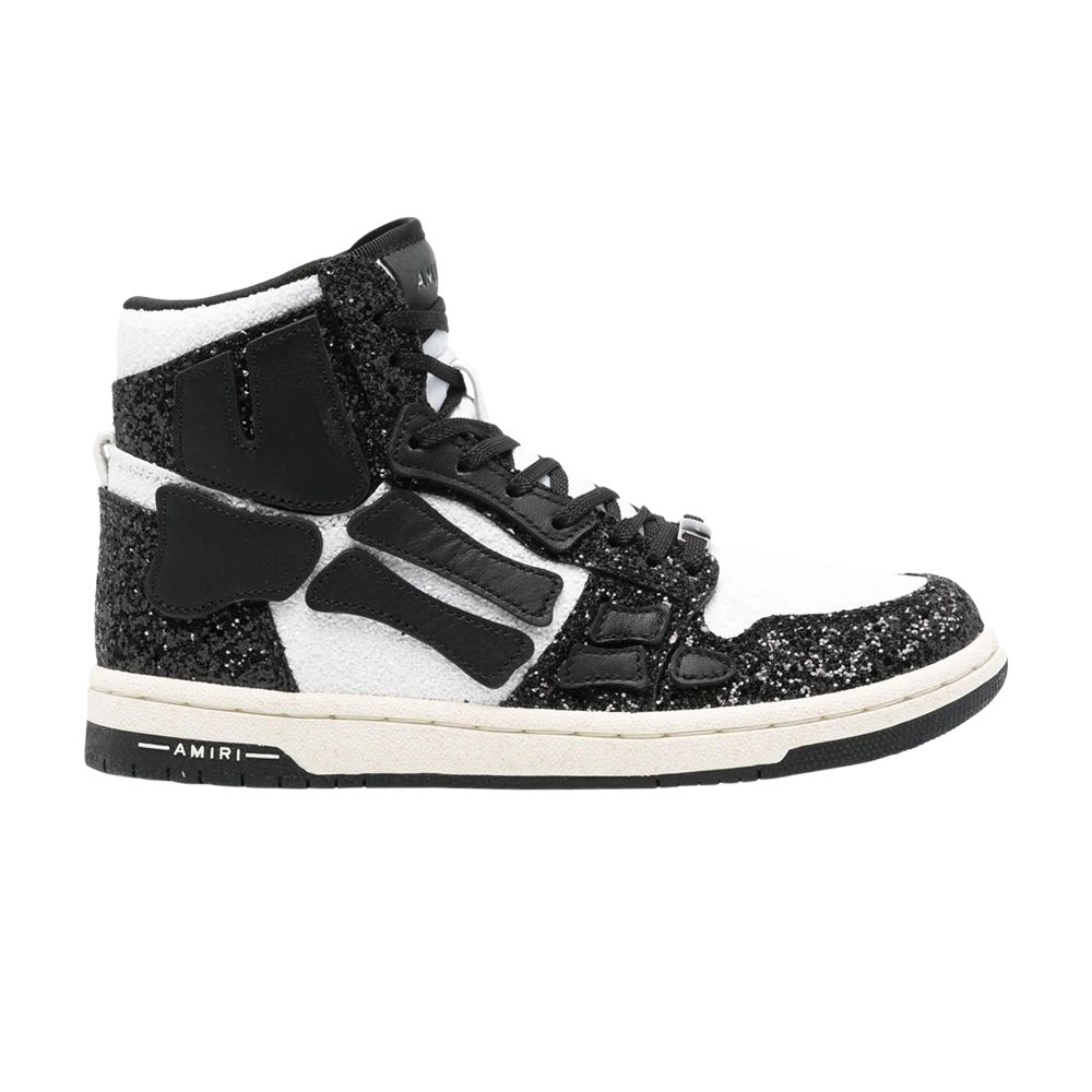 Pre-owned Amiri Skel Top High 'glitter - Black White' | Men's Size 41