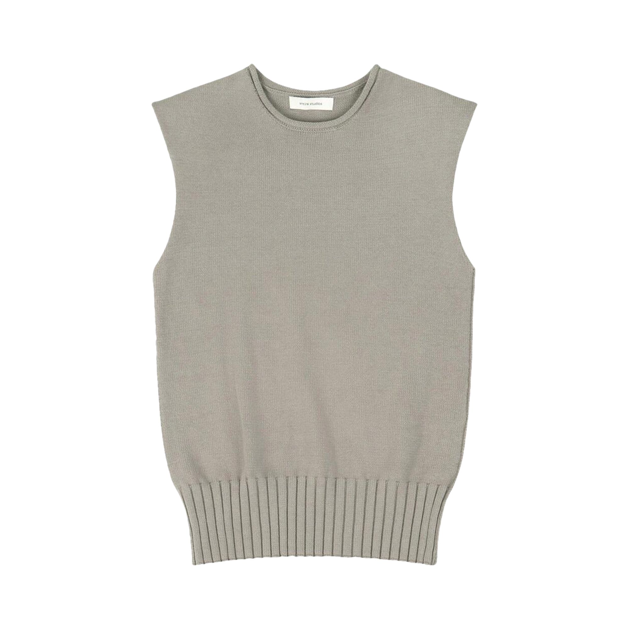 Pre-owned Entire Studios Burns Knit Vest 'middle Grey' | Men's Size M/l