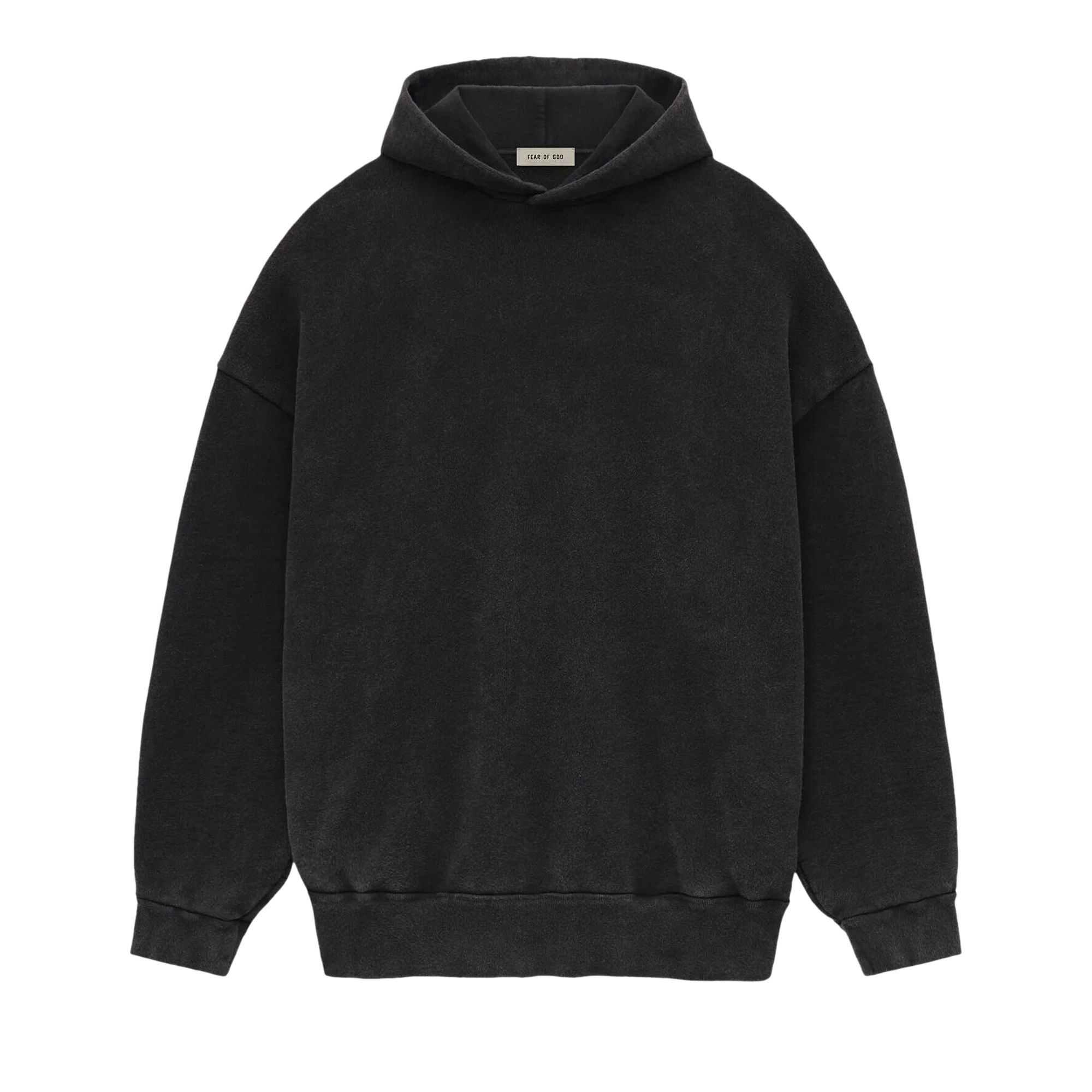 Pre-owned Fear Of God Overlapped 8 Print Hoodie 'black' | Men's Size L