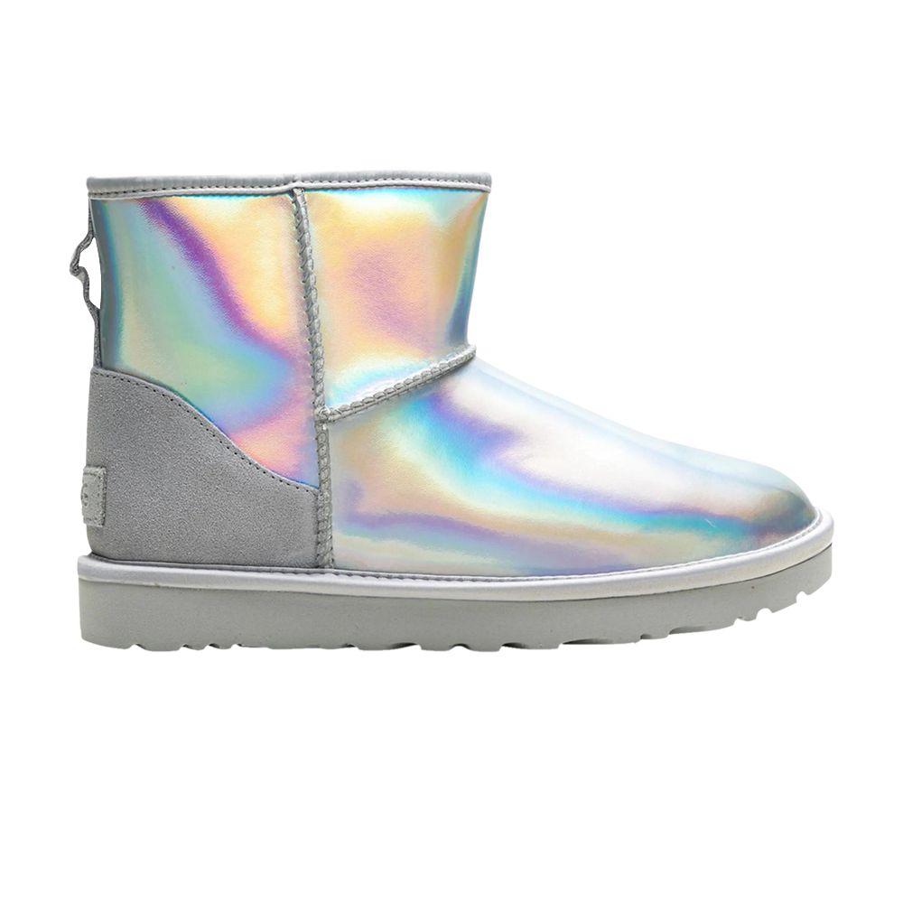 Pre-owned Ugg Wmns Classic Mini Boot 'glacier Grey Iridescent' | Women's Size 6