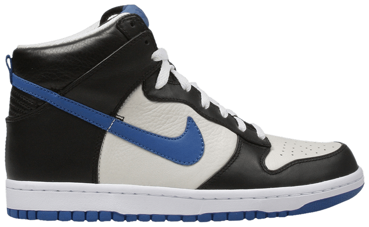 Nike Dunk High Premium Black Light Bone Team Royal