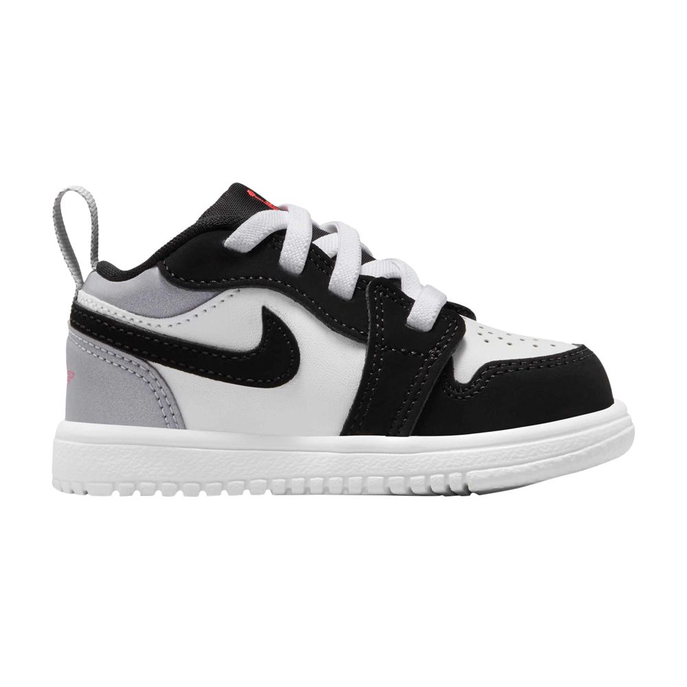Pre-owned Air Jordan 1 Low Alt Se Td 'white Black Matte Silver' | Infant Size 10