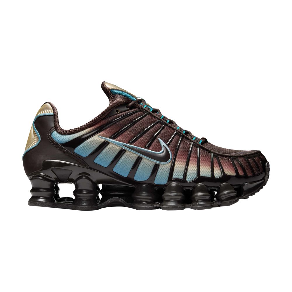 Pre-owned Nike Wmns Shox Tl 'velvet Brown Denim Turquoise' | Women's Size 9.5