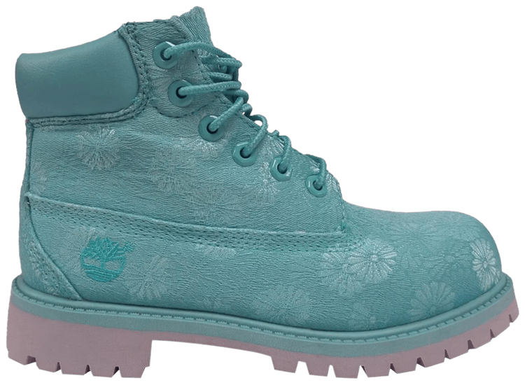 Timberland 6 Inch Premium Boot Junior Maui Blue Floral