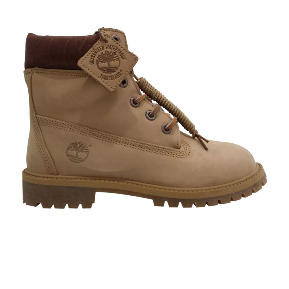 Timberland 6 Inch Premium Boot Junior 'Khaki' | Cream | Kid's Size 5.5 - TB0A1RRI-K38