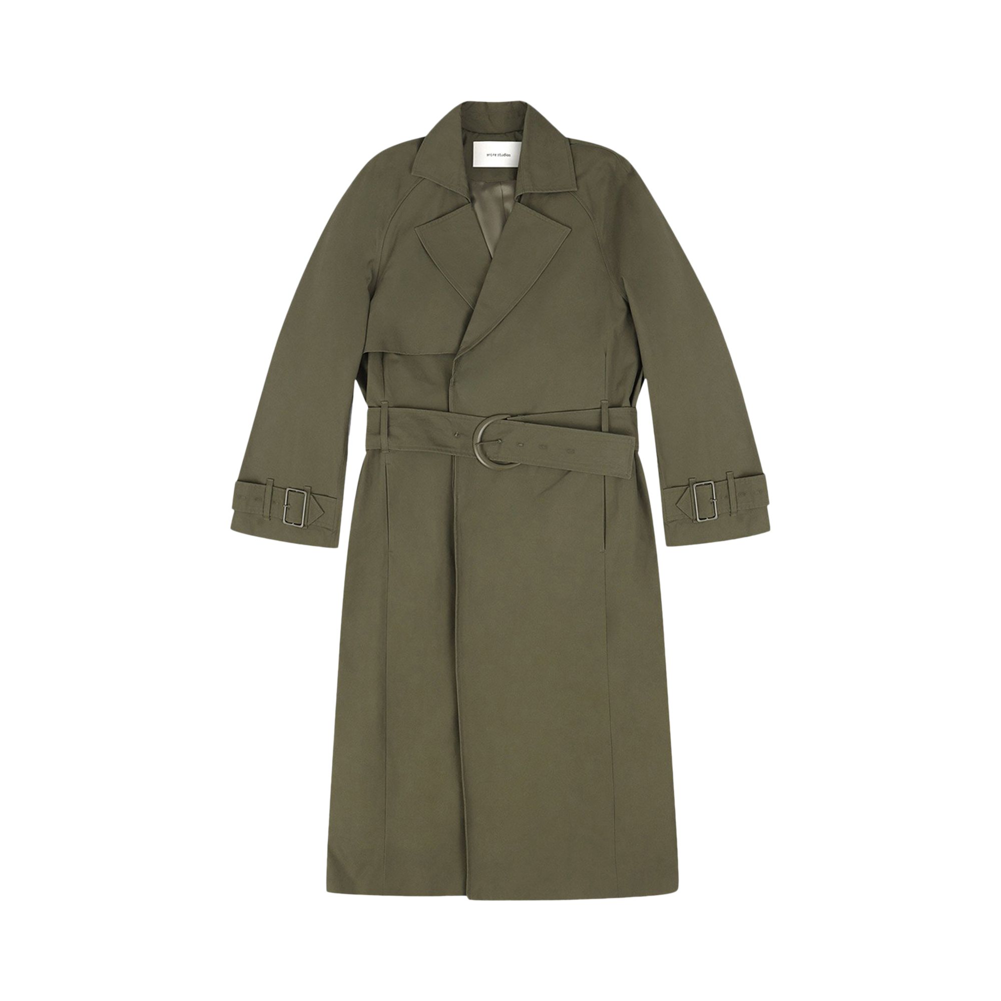 Pre-owned Entire Studios Goodman Trench Coat 'military Green' | Men's Size M