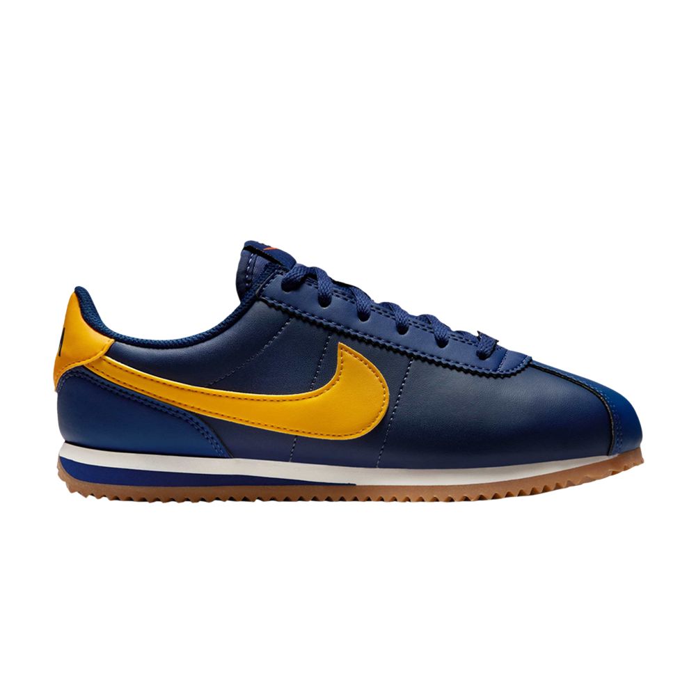 Pre-owned Nike Cortez Gs 'midnight Navy University Gold' | Blue | Kid's Size 1