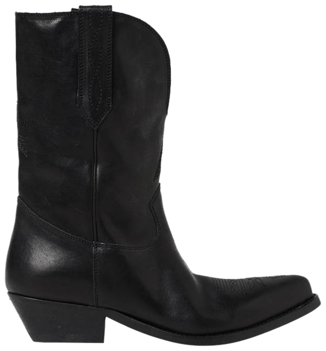 Golden Goose Low Wish Star Boot Black