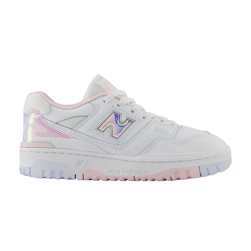 New Balance 550 Big Kid 'Iridescent' | White | Kid's Size 6 - GSB550HW