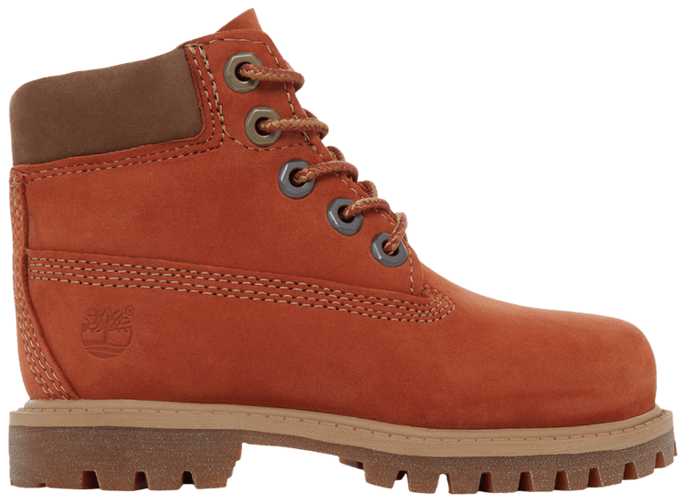 Timberland 6 Inch Premium Boot Toddler Dark Orange