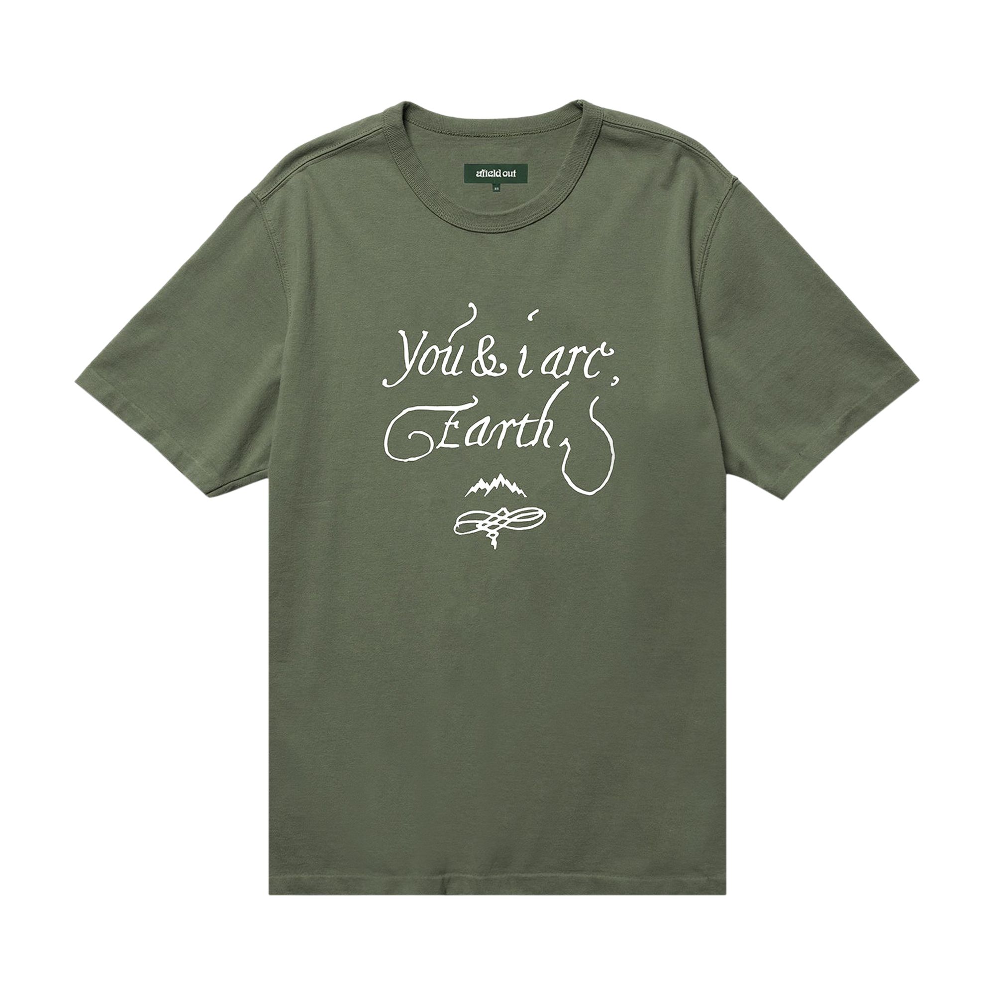 Pre-owned Afield Out Earth T-shirt 'sage' | Green | Men's Size M