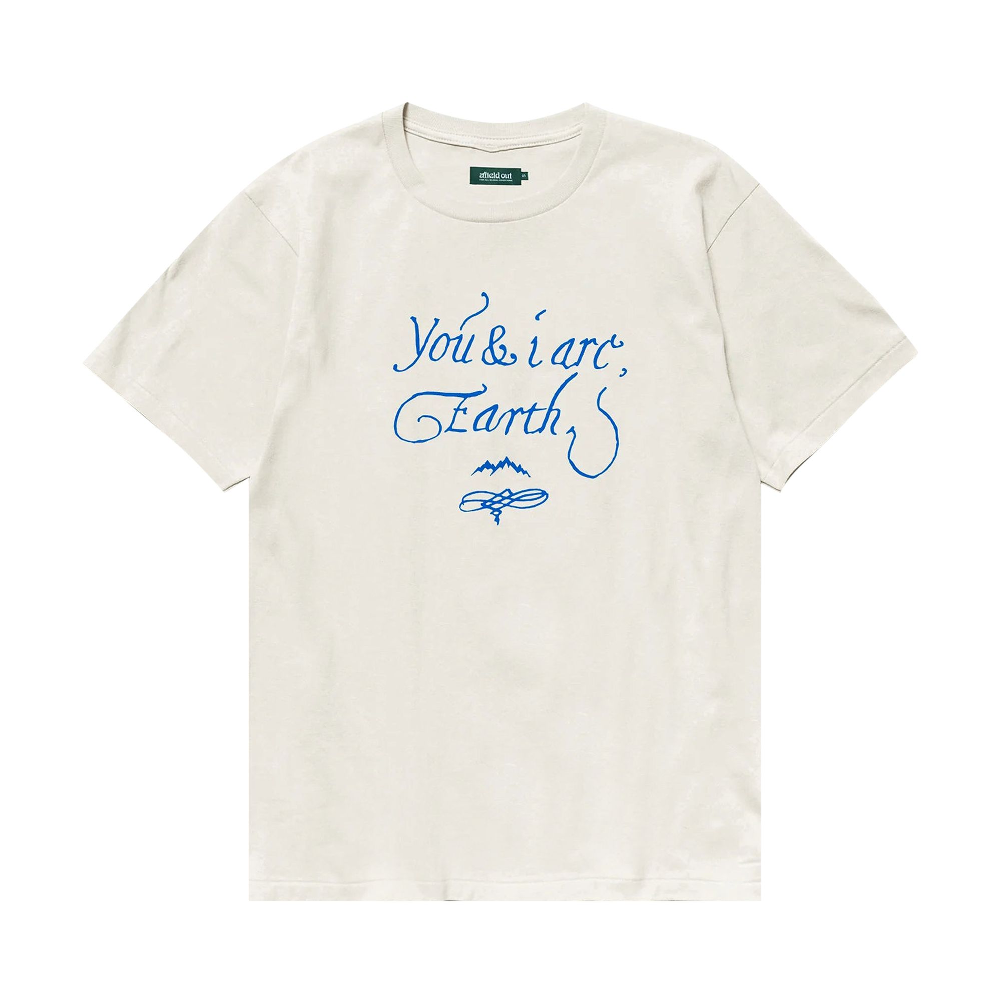 Pre-owned Afield Out Exterior T-shirt 'bone' | Cream | Men's Size S In White