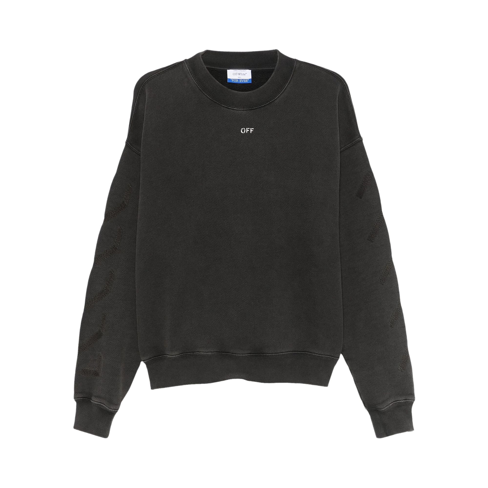 Pre-owned Off-white Saint Matthew Skate Crewneck Sweatshirt 'black/grey' | Men's Size Xl