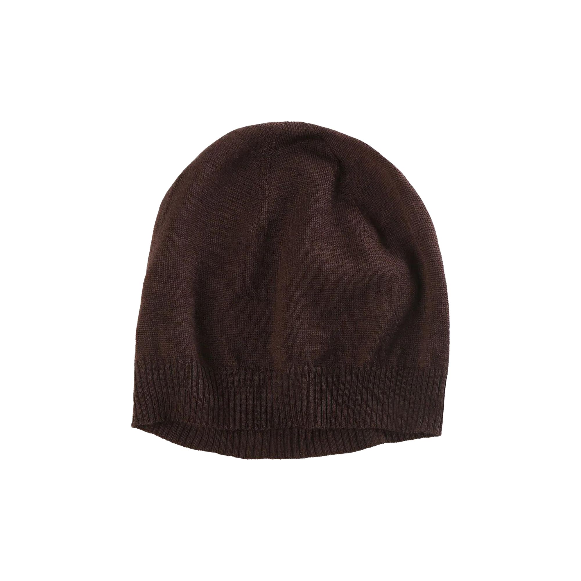 Pre-owned Rick Owens Wool Hat 'mahogany' | Brown | Women's Size Onesize