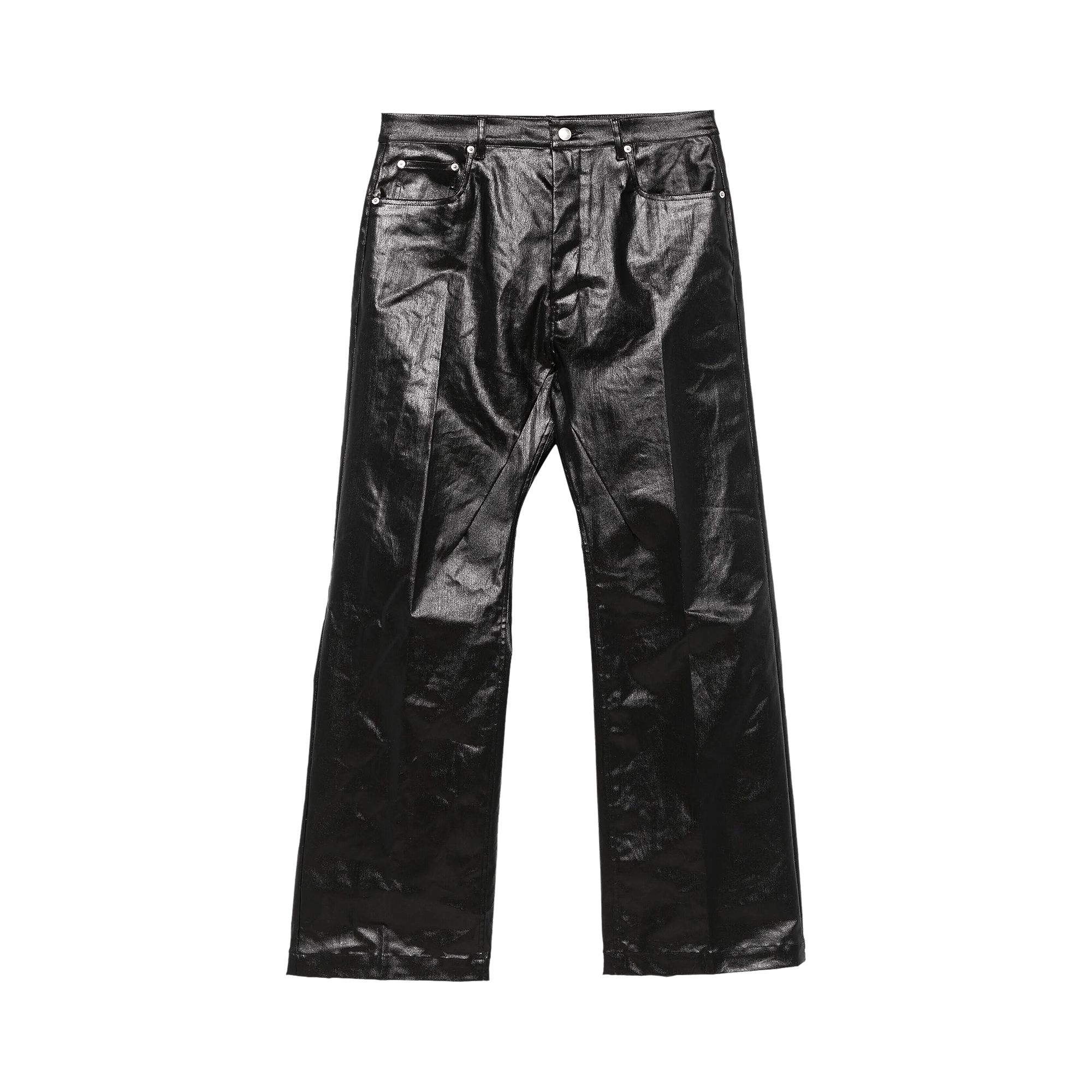 Pre-owned Rick Owens Coated Denim Geth Jeans 'black' | Men's Size 36